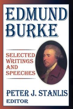 Couverture de l’ouvrage Edmund Burke
