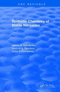 Couverture de l’ouvrage Synthetic Chemistry of Stable Nitroxides