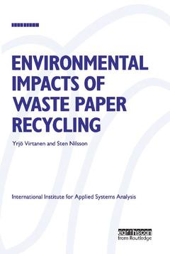 Couverture de l’ouvrage Environmental Impacts of Waste Paper Recycling