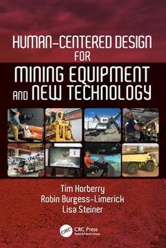 Couverture de l’ouvrage Human-Centered Design for Mining Equipment and New Technology