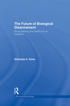Couverture de l’ouvrage The Future of Biological Disarmament