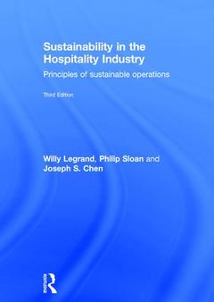 Couverture de l’ouvrage Sustainability in the Hospitality Industry