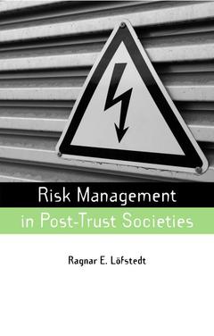 Cover of the book Risk Management in Post-Trust Societies