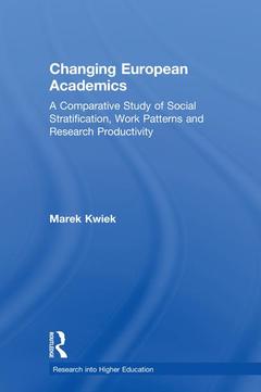 Couverture de l’ouvrage Changing European Academics
