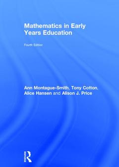 Couverture de l’ouvrage Mathematics in Early Years Education