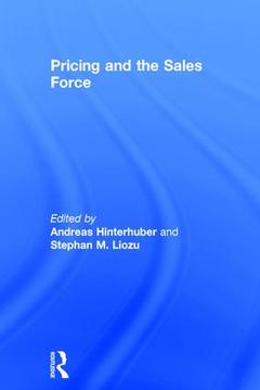 Couverture de l’ouvrage Pricing and the Sales Force