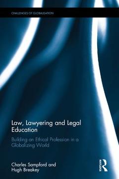 Couverture de l’ouvrage Law, Lawyering and Legal Education