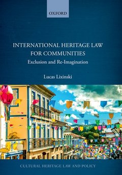 Cover of the book International Heritage Law for Communities