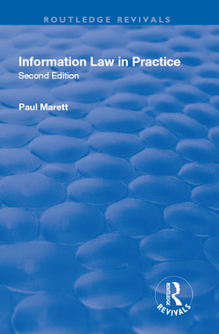 Cover of the book Information Law in Practice