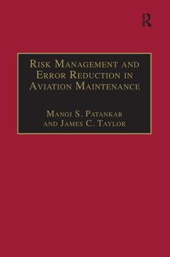Couverture de l’ouvrage Risk Management and Error Reduction in Aviation Maintenance