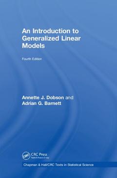 Couverture de l’ouvrage An Introduction to Generalized Linear Models
