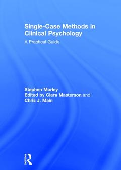 Couverture de l’ouvrage Single Case Methods in Clinical Psychology