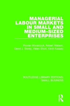 Couverture de l’ouvrage Managerial Labour Markets in Small and Medium-Sized Enterprises