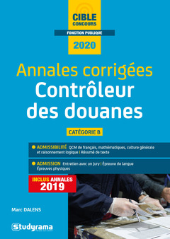 Cover of the book Annales corrigées contrôleur des douanes