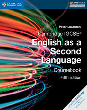 Couverture de l’ouvrage Cambridge IGCSE® English as a Second Language Coursebook