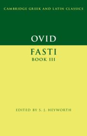 Couverture de l’ouvrage Ovid: Fasti Book 3