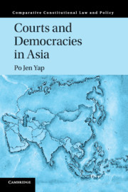Couverture de l’ouvrage Courts and Democracies in Asia