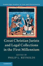 Couverture de l’ouvrage Great Christian Jurists and Legal Collections in the First Millennium