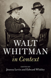 Couverture de l’ouvrage Walt Whitman in Context