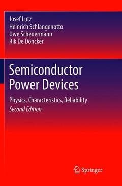 Couverture de l’ouvrage Semiconductor Power Devices