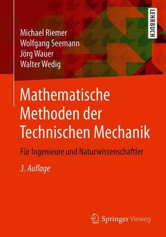 Couverture de l’ouvrage Mathematische Methoden der Technischen Mechanik