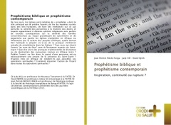 Couverture de l’ouvrage Prophétisme biblique et prophétisme contemporain