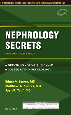 Couverture de l’ouvrage Nephrology Secrets: First South Asia Edition