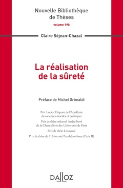 Cover of the book La réalisation de la sûreté - Volume 190