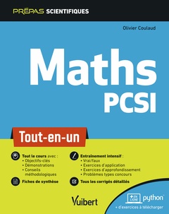 Couverture de l’ouvrage Mathématiques PCSI