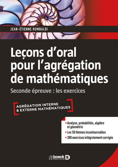 Cover of the book Leçons d'oral pour l'agrégation de mathématiques