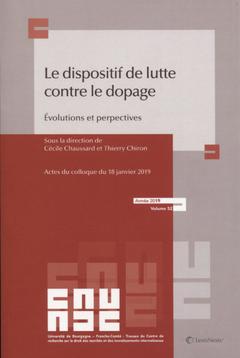 Cover of the book le dispositif de lutte contre le dopage