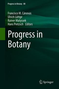 Couverture de l’ouvrage Progress in Botany Vol. 80