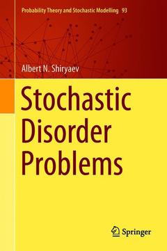 Couverture de l’ouvrage Stochastic Disorder Problems