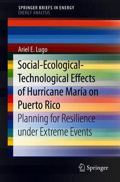 Couverture de l’ouvrage Social-Ecological-Technological Effects of Hurricane María on Puerto Rico