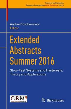 Cover of the book Extended Abstracts Summer 2016