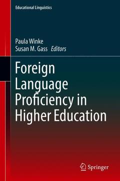Couverture de l’ouvrage Foreign Language Proficiency in Higher Education