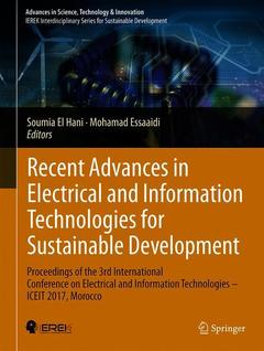 Couverture de l’ouvrage Recent Advances in Electrical and Information Technologies for Sustainable Development