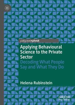 Cover of the book Applying Behavioural Science to the Private Sector