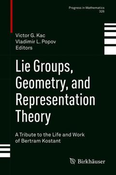 Couverture de l’ouvrage Lie Groups, Geometry, and Representation Theory