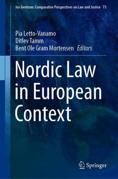 Couverture de l’ouvrage Nordic Law in European Context