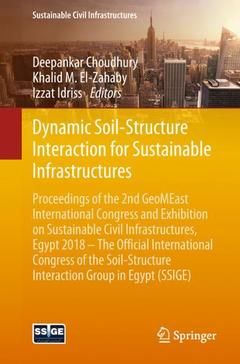 Couverture de l’ouvrage Dynamic Soil-Structure Interaction for Sustainable Infrastructures