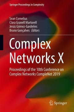 Couverture de l’ouvrage Complex Networks X