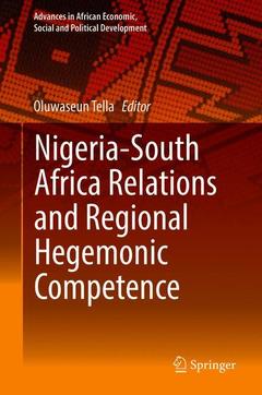 Couverture de l’ouvrage Nigeria-South Africa Relations and Regional Hegemonic Competence 