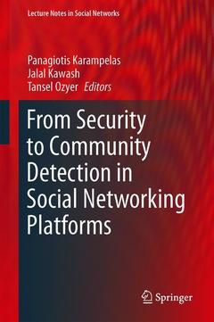 Cover of the book From Security to Community Detection in Social Networking Platforms