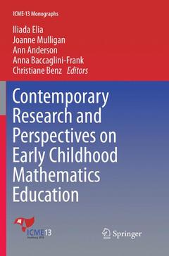 Couverture de l’ouvrage Contemporary Research and Perspectives on Early Childhood Mathematics Education