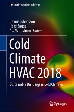 Couverture de l’ouvrage Cold Climate HVAC 2018