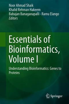 Cover of the book Essentials of Bioinformatics, Volume I