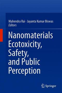 Couverture de l’ouvrage Nanomaterials: Ecotoxicity, Safety, and Public Perception