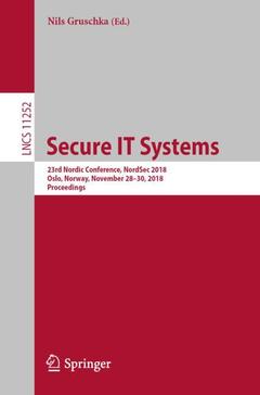 Couverture de l’ouvrage Secure IT Systems