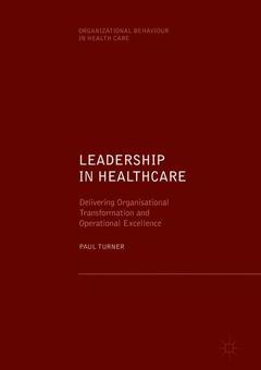 Couverture de l’ouvrage Leadership in Healthcare